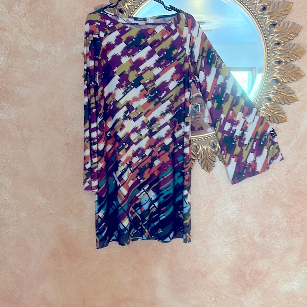 MSK Dress, bell sleeves, A-line